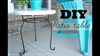 How To Make An Easy Patio Table || Cost less than 30 dollars || Outdoor DIY