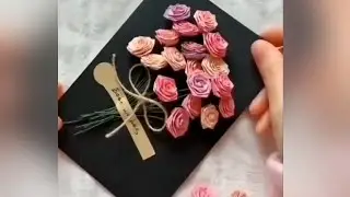 Easy happy rose day card || How to make rose day card...