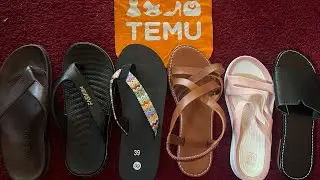 Temu Sandals try on 6 pair