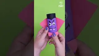 Easy vampire craft 🧛&zwj;♀️ #easycrafts #halloween #vampire