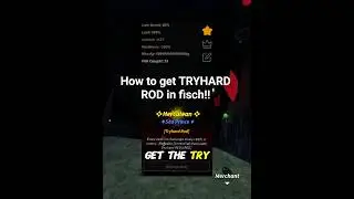 TUTORIAL HOW TO GET THE TRYHARD ROD!!🎣#short#fisch#2025