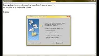 Oracle 11g - Listener Configuration