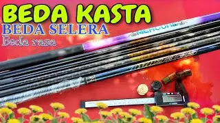 COMPOSITE DAN FULL CARBON ‼️ TEGEK ROD COMPARISON THREEFISH XIJIANG SPECIAL VS KAMIKAZE MERCURE