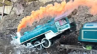 PASSENGER TRAIN CRASHES INTO WATER