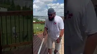 Kevin Dickerman Shows us All about staining a Deck! Creative Colour Painting! (833) 4-Colour