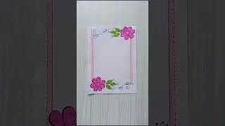 6 easy border design/border design for project/project work designs/Border Design/Assignment #shorts