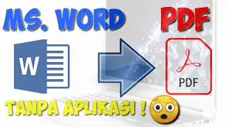 Cara merubah file word ke pdf  tanpa aplikasi