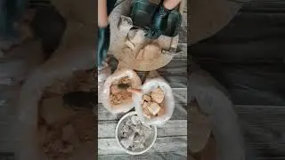 Crunchy Clay Rock Packing Live #chalk #clay #minerals #asmr #asmrsounds #pottery #clayasmr