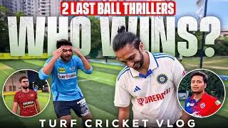 Can Shubham & Rrajesh beat Taran & Divanshu? | Turf cricket vlog @Rrajeshyadav @Thesliptalks