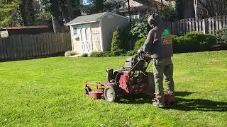 @exmark Walk behind mower with sulky