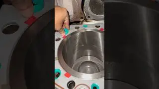 Installing the gasket and water seal to ensure leak-free performance and long-lasting of the engine.