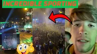 Sporting CP fans Celebrate Winning Portuguese League Title For The First Time in 19 Years