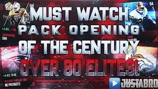 OMFG...BEST PACK OPENING OF THE CENTURY! 80+ ELITES PULLED! Most Elites Pulled EVER! Madden Mobile