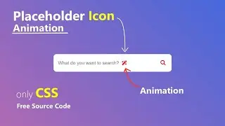 Animated Input Placeholder Icons with HTML & CSS|| Web Design @rayen-code