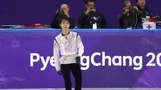 2018 Winter Olympics 平昌五輪 - 羽生結弦 Yuzuru Hanyu Men's Free Skate 6 min Warm Up