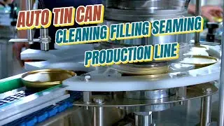 Auto Tin Can Cleaning Filling Seaming Production Line