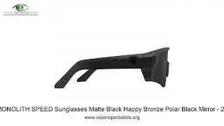 Spy MONOLITH SPEED Sunglasses Matte Black Happy Bronze Polar Black Mirror   2 2 9 1