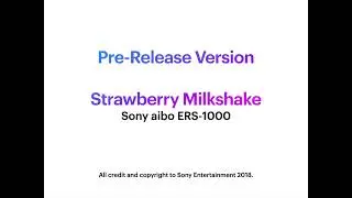 Pre Release Version of the Strawberry Milk Shake Song Sony Aibo ERS-1000