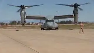 USMC V-22 Osprey Engine Start-Up And Preflight Inspection At Luke Days 2014