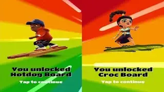 Unlocked Hot Dog Board VS Croc Board On Subway Surfers!
