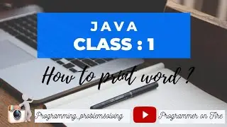 How to print word ? | Java programming | class - 1