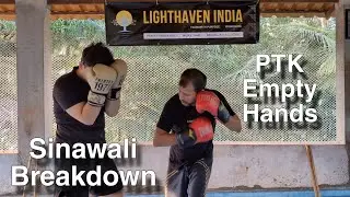 Applying Sinawali Empty Hands in Kickboxing - Pekiti Tirsia Kali Empty Hands