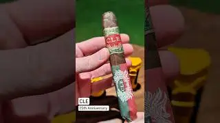 💨🔥Toasting a CLE 25th Anniversary 🌙 #cigar #cigars #cigarsociety #cigarlife #asmr #shorts