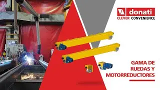 DONATI Cranes - Gama de ruedas y motorreductores