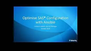 Using Ansible to optimise your SAS® Configuration