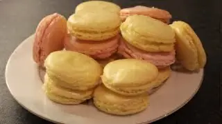 Raspberry & Lemon French Macarons