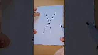 Draw an x a scissor #drawing #drawsimplestrokes #art #howtodraw #easydrawing #draw #simplestrokes