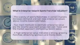 What Is Enterprise Value In Sports Franchise Valuation? - Business In Sports