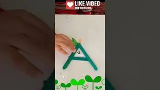 Latter Crafts #alphabetcraft #youtubeshorts #viral #tranding #latteart