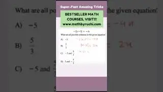 Solving absolute value equation | SAT exam 2023|Ruchi Chhabra| 71