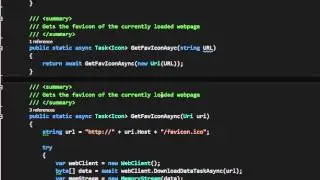 GetFavIconAsync C# method scan