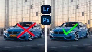 How to remove a License Plate in Adobe Lightroom AND Photoshop