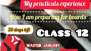 Board Practicals Experience 2026 | How My January Preparation Went | Class 12 CBSE boards motivation