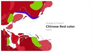 Shades & Tints of Chinese Red color #cd071e A Warm Red color #b6061a #9f0517 #d22237 #d83e50
