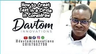 How to create text in a circle on Coreldraw