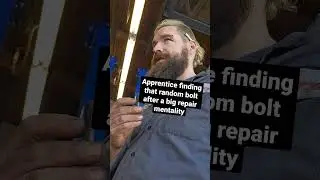 Apprentice finds a bolt #funny #mechanic #comedy #trades #fail