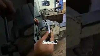 Cutting extra material,  hacksawing process #fitter boy's #viral short video