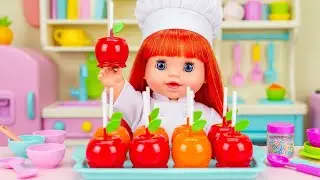 Baby Doll Making Candy Apples 🍎✨ | Play Time Kids World
