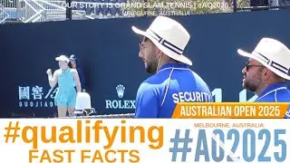 ⁴ᴷ #ao2025 #qualifying FAST FACTS! even more SIGHTS sounds SUMMER TENNIS!! | #atptour #wtatour