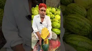 Yellow watermelon #ytshorts #youtubeshorts #uniqueshorts #foodie #fruit #indianfood #delhifood