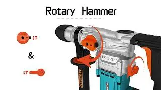 How to install the dril bit of the Rotary Hammer(BSK-26FA)and the correct use of the adjustment knob