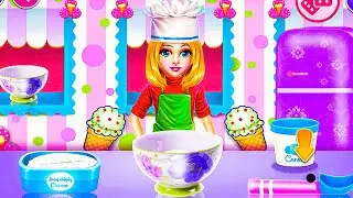 Ice Cream Sandwich Cake Baking Games for Girls | Cooking Games for Girls | Best Food Shop Games