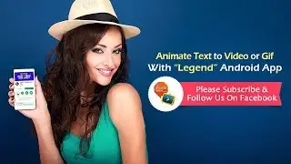 Animate Text To Video or Gif With Legend Android App