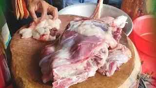 Excellent Pomfret Full Goats Cutting Skills | Amazing Live Bangladeshi Mutton Market |@cuttingstore