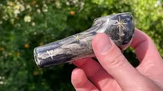 Ceramic smoking pipe Big smoke bowl Art hand painted Unique glass hand pipes Beautiful gift for S...
