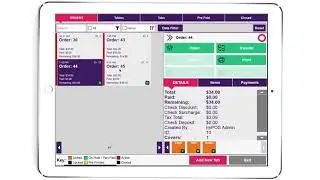 Meal status display and functions in Impos Version 6.50